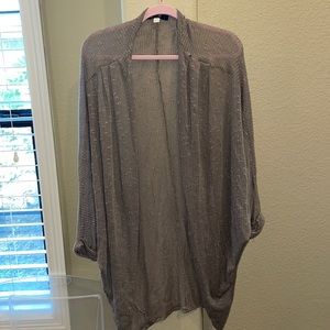Grey/green Blue Rain cardigan